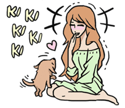 AsB - Comic Girls / My Day With My Dog sticker #8615671