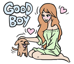 AsB - Comic Girls / My Day With My Dog sticker #8615672