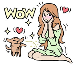 AsB - Comic Girls / My Day With My Dog sticker #8615673