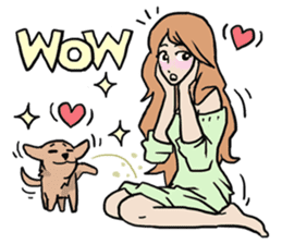 AsB - Comic Girls / My Day With My Dog sticker #8615673