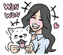 AsB - Comic Girls / My Day With My Dog sticker #8615677