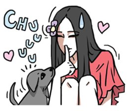 AsB - Comic Girls / My Day With My Dog sticker #8615685