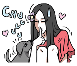 AsB - Comic Girls / My Day With My Dog sticker #8615685