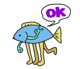 Strange creatures stickers sticker #8616045