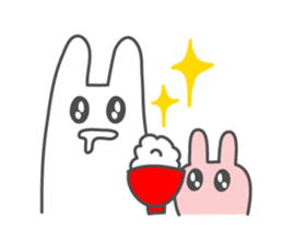 Honobono rabbits sticker #8616067