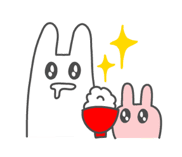 Honobono rabbits sticker #8616067