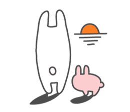 Honobono rabbits sticker #8616068