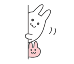 Honobono rabbits sticker #8616070