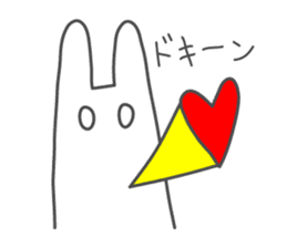 Honobono rabbits sticker #8616072