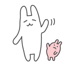 Honobono rabbits sticker #8616077