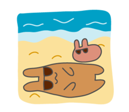 Honobono rabbits sticker #8616082