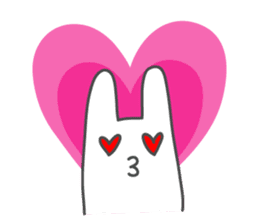 Honobono rabbits sticker #8616096