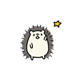 hedgehog gray sticker #8616298