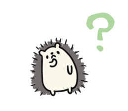 hedgehog gray sticker #8616299