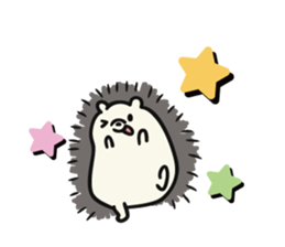 hedgehog gray sticker #8616304