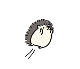 hedgehog gray sticker #8616309