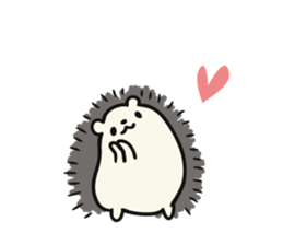 hedgehog gray sticker #8616310
