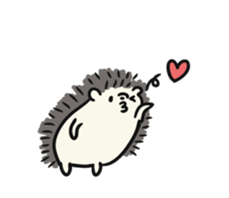 hedgehog gray sticker #8616311