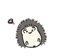 hedgehog gray sticker #8616312