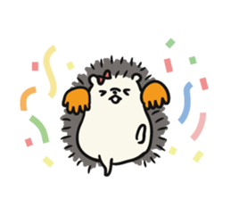 hedgehog gray sticker #8616314