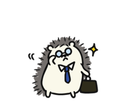 hedgehog gray sticker #8616316