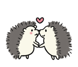 hedgehog gray sticker #8616318