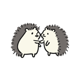 hedgehog gray sticker #8616319