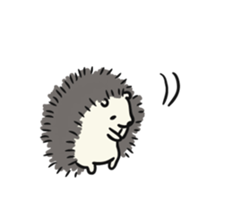 hedgehog gray sticker #8616320