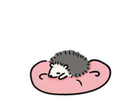 hedgehog gray sticker #8616323