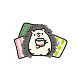 hedgehog gray sticker #8616327