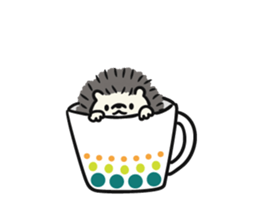 hedgehog gray sticker #8616328
