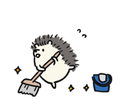 hedgehog gray sticker #8616332