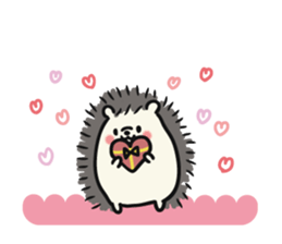 hedgehog gray sticker #8616337