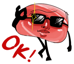 Meat Calvin sticker #8616375