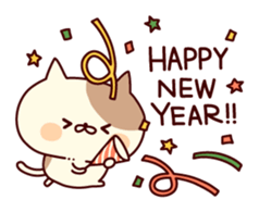 Tabby cat ( New Year & Winter) sticker #8616698