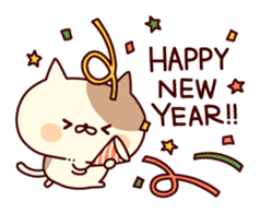 Tabby cat ( New Year & Winter) sticker #8616698