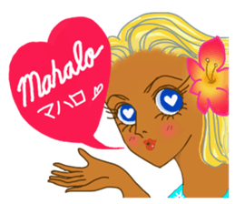 Tropical Island girl Nina sticker #8617939