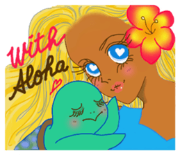 Tropical Island girl Nina sticker #8617942