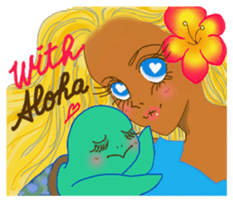 Tropical Island girl Nina sticker #8617942