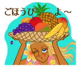 Tropical Island girl Nina sticker #8617948