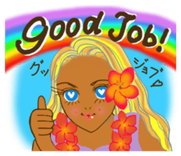 Tropical Island girl Nina sticker #8617952