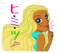 Tropical Island girl Nina sticker #8617953