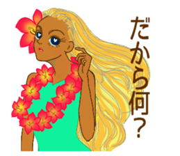 Tropical Island girl Nina sticker #8617957