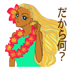 Tropical Island girl Nina sticker #8617957