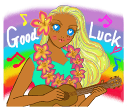 Tropical Island girl Nina sticker #8617963