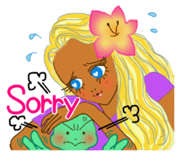 Tropical Island girl Nina sticker #8617971