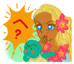 Tropical Island girl Nina sticker #8617973