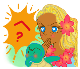 Tropical Island girl Nina sticker #8617973