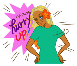 Tropical Island girl Nina sticker #8617976