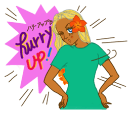 Tropical Island girl Nina sticker #8617976